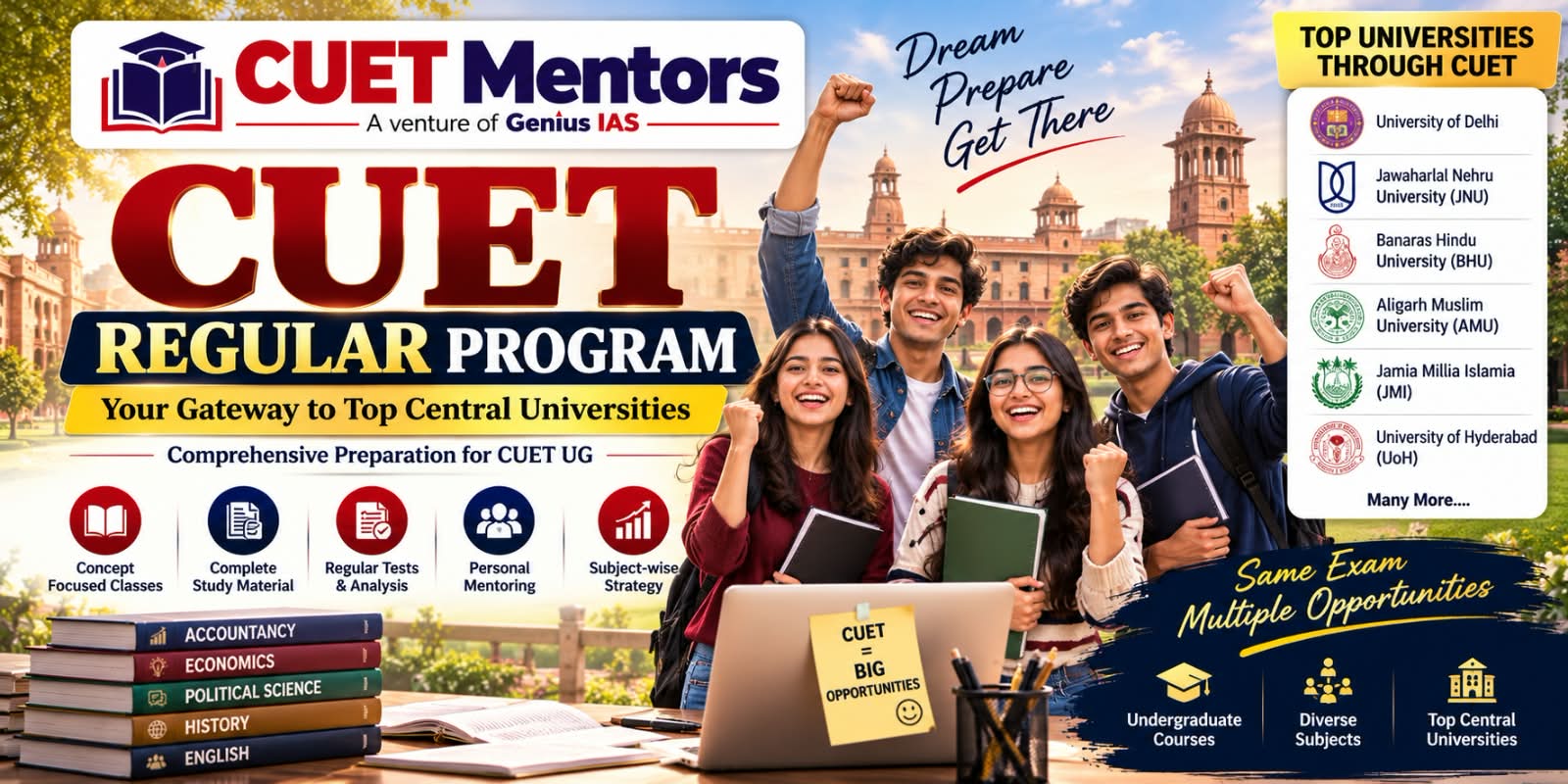 CUET classroom coaching in Rohtak